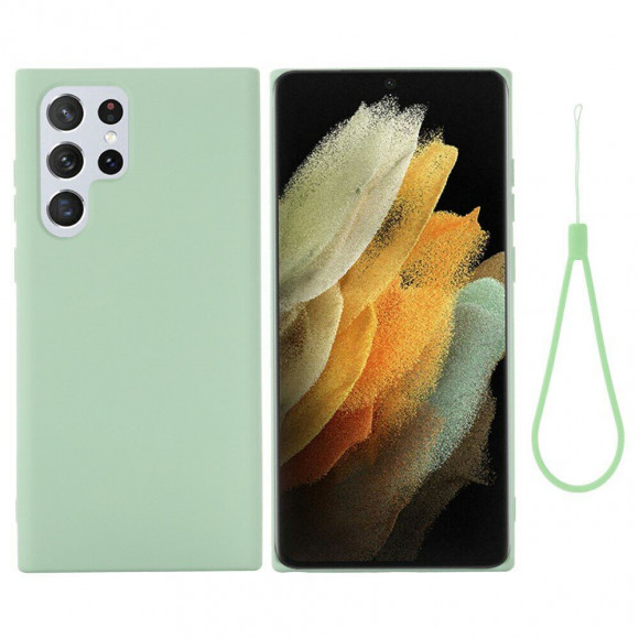 Силиконовый чехол Mobile Shell для Samsung Galaxy S22 Ultra (зеленый) Силиконовый чехол Mobile Shell для Samsung Galaxy S22 Ultra (зеленый)