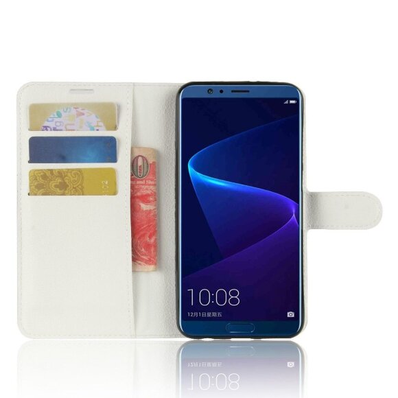 Чехол с визитницей для Huawei Honor V10 / View 10 (белый) Чехол с визитницей для Huawei Honor V10 / View 10 (белый)
