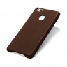 Кожаная накладка LENUO для Huawei P9 Lite (коричневый)
