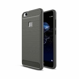 Чехол-накладка Carbon Fibre для Huawei P10 Lite (серый)