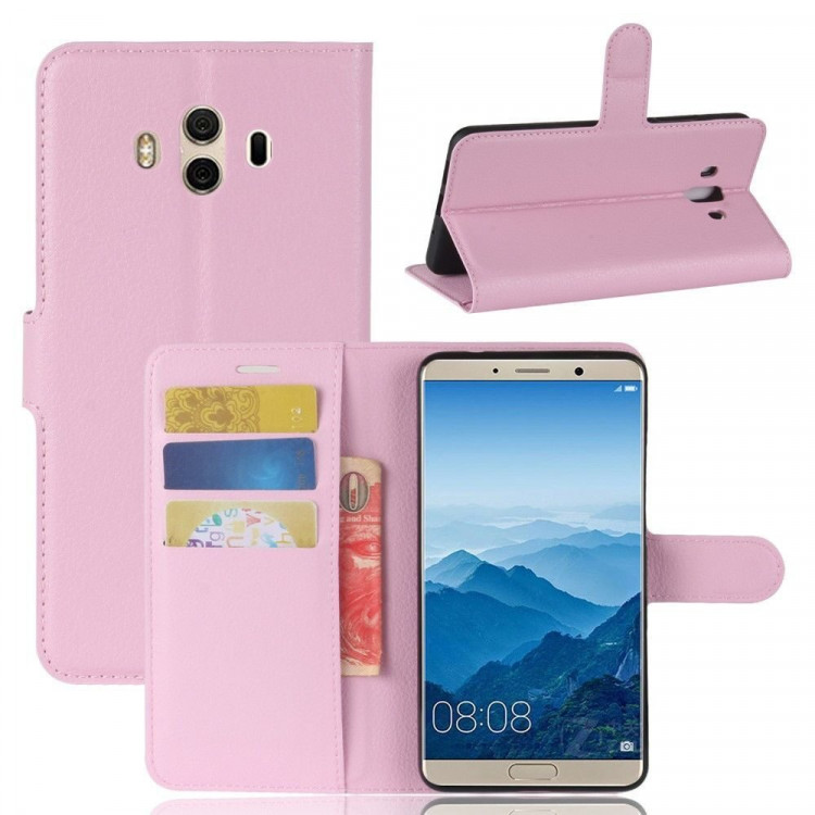 Чехол с визитницей для Huawei Mate 10 (розовый)