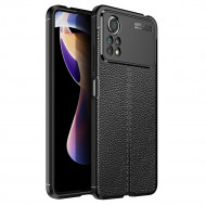 Чехол-накладка Litchi Grain для Xiaomi Poco X4 Pro 5G (черный)