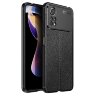 Чехол-накладка Litchi Grain для Xiaomi Poco X4 Pro 5G (черный)