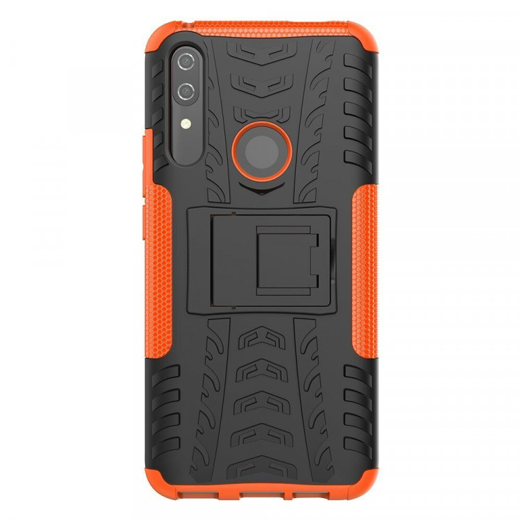 Чехол Hybrid Armor для Huawei P Smart Z / Honor 9X (STK-LX1) (черный + оранжевый)