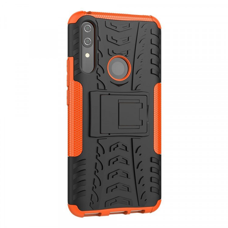 Чехол Hybrid Armor для Huawei P Smart Z / Honor 9X (STK-LX1) (черный + оранжевый)