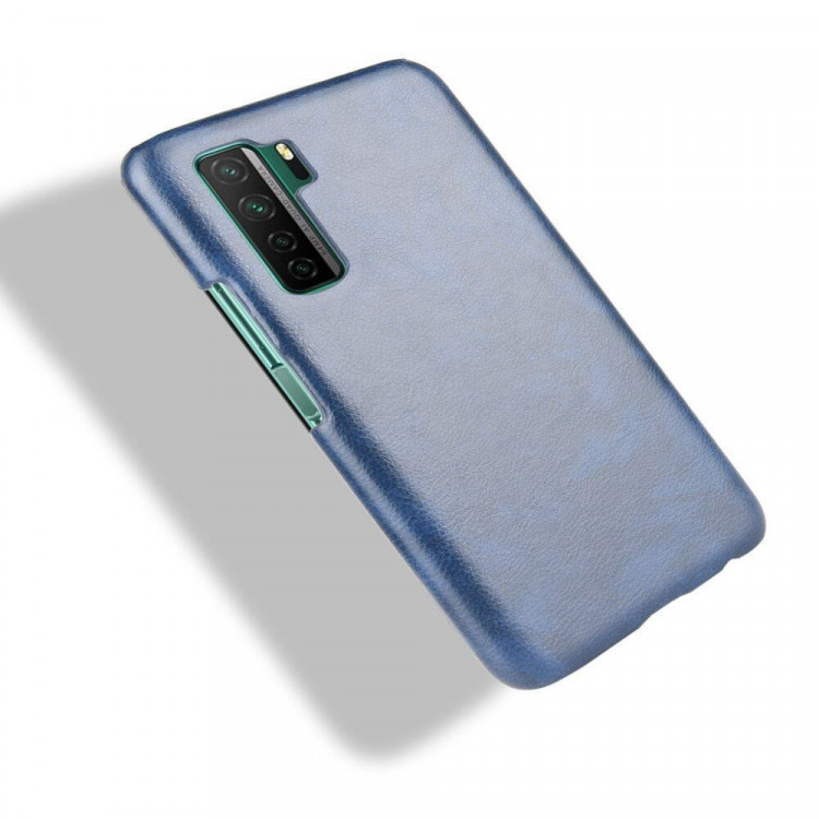 Кожаная накладка-чехол для Honor 30S (CDY-NX9A) (синий)