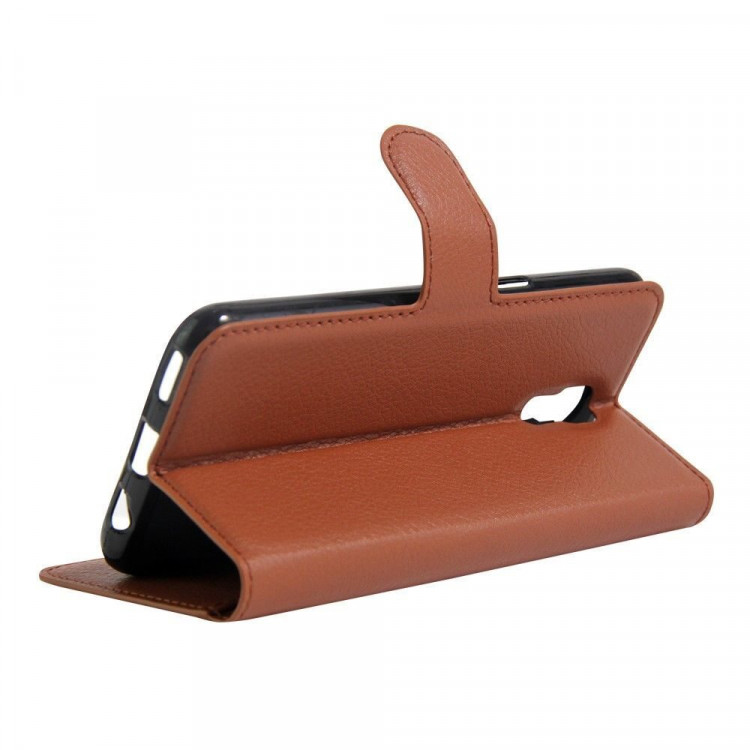 Чехол с визитницей для LG X Screen (коричневый)