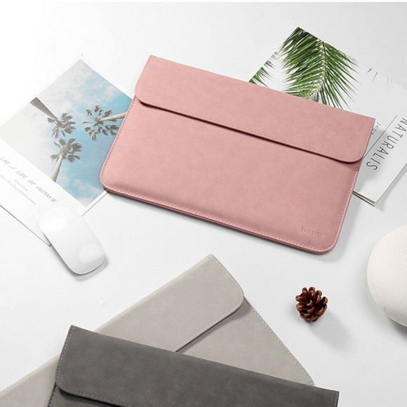 Чехол с магнитной крышкой TAIKESEN для ноутбука и Macbook 13,3 дюйма (розовый)