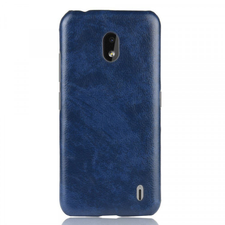 Кожаная накладка-чехол для Nokia 2.2 (синий)