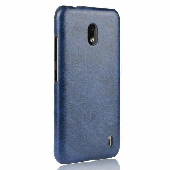 Кожаная накладка-чехол для Nokia 2.2 (синий)