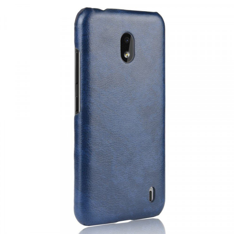 Кожаная накладка-чехол для Nokia 2.2 (синий)