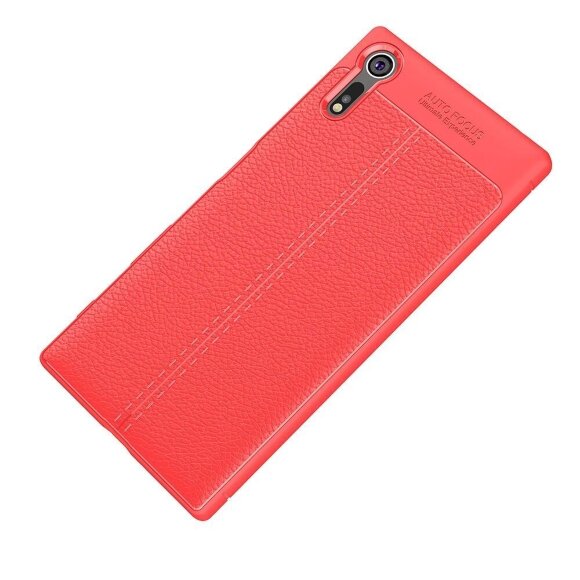 Чехол-накладка Litchi Grain для Sony Xperia XZ / XZs (красный) Чехол-накладка Litchi Grain для Sony Xperia XZ / XZs (красный)
