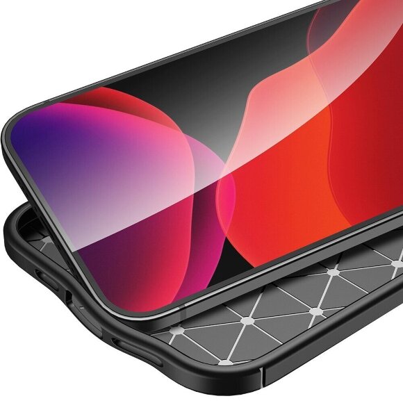 Чехол-накладка Litchi Grain для iPhone 14 (черный) Чехол-накладка Litchi Grain для iPhone 14 (черный)