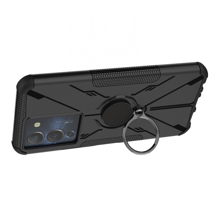 Чехол Armor Shockproof Ring Holder для Infinix NOTE 12 G96 (черный)