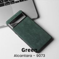 Чехол из алькантары для Google Pixel 6a (зеленый) Чехол из алькантары для Google Pixel 6a (зеленый)