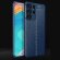 Чехол-накладка Litchi Grain для Samsung Galaxy S23 Ultra (темно-синий)