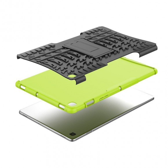 Чехол Hybrid Armor для Samsung Galaxy Tab S5e SM-T720 / SM-T725 (черный + зеленый) Чехол Hybrid Armor для Samsung Galaxy Tab S5e SM-T720 / SM-T725 (черный + зеленый)