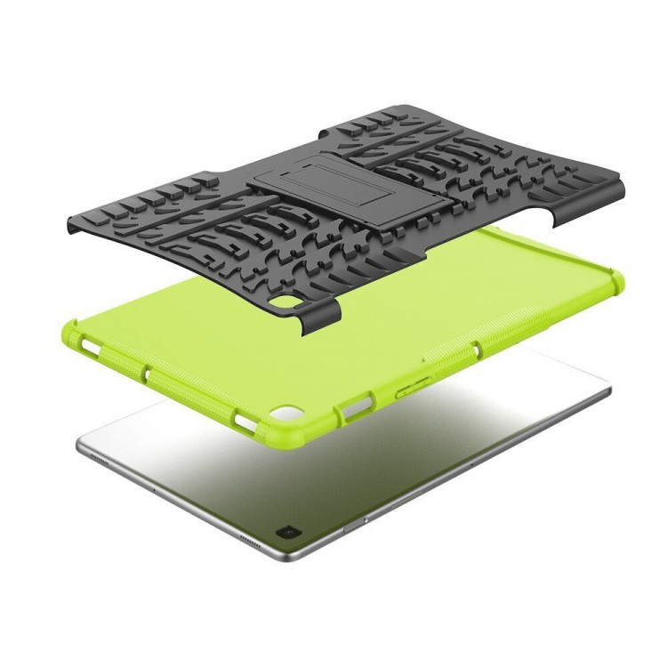 Чехол Hybrid Armor для Samsung Galaxy Tab S5e SM-T720 / SM-T725 (черный + зеленый)