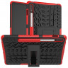 Чехол Hybrid Armor для Samsung Galaxy Tab S7 SM-T870 / SM-T875 и Galaxy Tab S8 SM-X700 / SM-X706 (черный + красный)