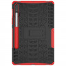 Чехол Hybrid Armor для Samsung Galaxy Tab S7 SM-T870 / SM-T875 и Galaxy Tab S8 SM-X700 / SM-X706 (черный + красный)
