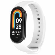 Силиконовый ремешок для Xiaomi Mi Smart Band 8, Xiaomi Mi Band 8 (белый) Силиконовый ремешок для Xiaomi Mi Smart Band 8, Xiaomi Mi Band 8 (белый)