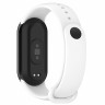 Силиконовый ремешок для Xiaomi Mi Smart Band 8, Xiaomi Mi Band 8 (белый)
