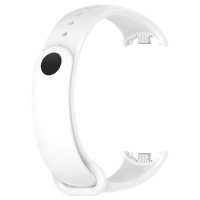 Силиконовый ремешок для Xiaomi Mi Smart Band 8, Xiaomi Mi Band 8 (белый)