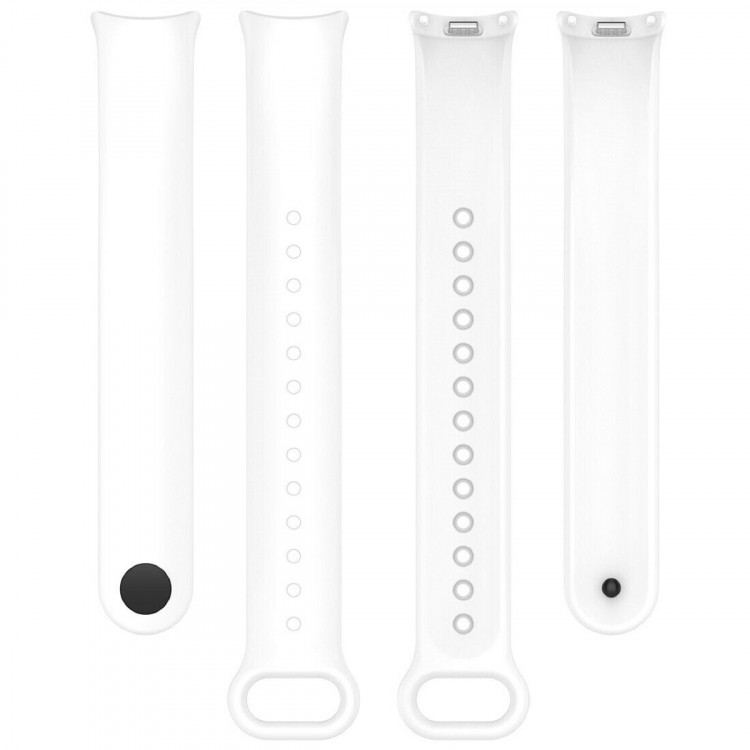 Силиконовый ремешок для Xiaomi Mi Smart Band 8, Xiaomi Mi Band 8 (белый)