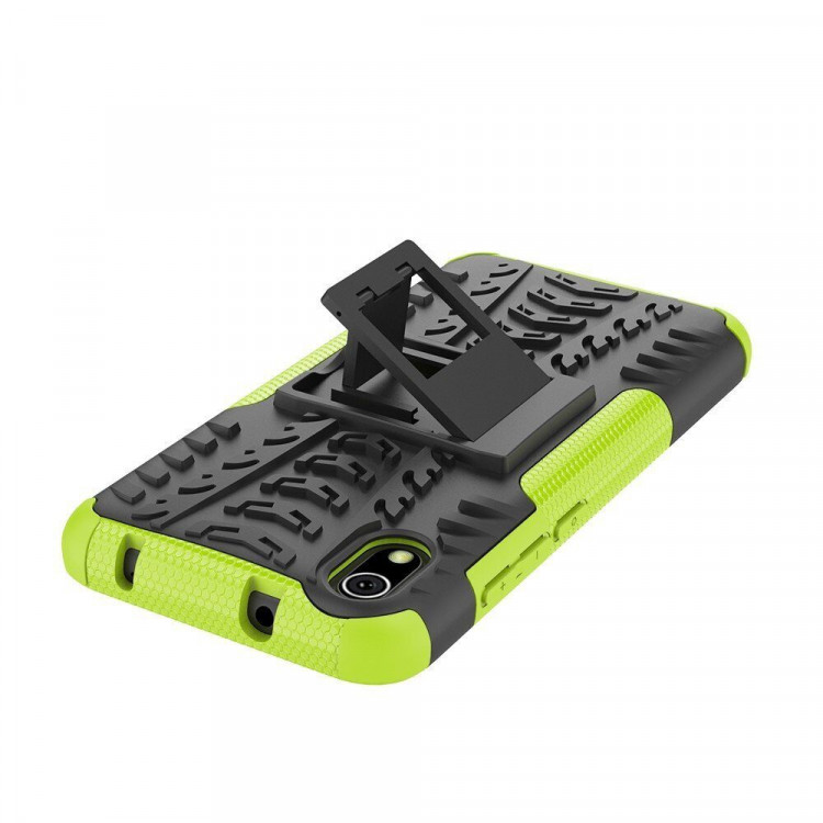 Чехол Hybrid Armor для Xiaomi Redmi 7A (черный + зеленый)