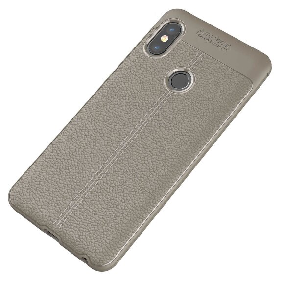 Чехол-накладка Litchi Grain для Xiaomi Redmi Note 5 / 5 Pro (серый) Чехол-накладка Litchi Grain для Xiaomi Redmi Note 5 / 5 Pro (серый)