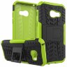 Чехол Hybrid Armor для Samsung Galaxy A3 (2017) SM-A320F (черный + зеленый)