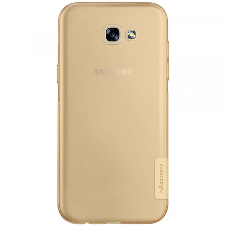 Силиконовый TPU чехол NILLKIN для Samsung Galaxy A7 (2017) SM-A720F (золотой)