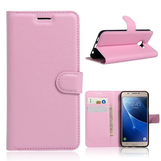 Чехол с визитницей для Samsung Galaxy C5 (розовый)