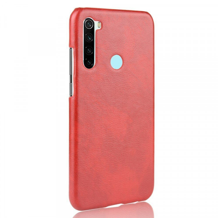 Кожаная накладка-чехол для Xiaomi Redmi Note 8T (красный)