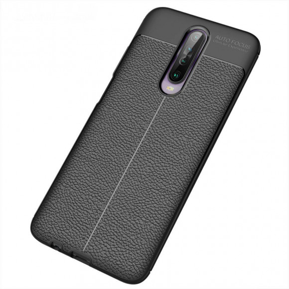 Чехол-накладка Litchi Grain для Xiaomi Redmi K30 (черный) Чехол-накладка Litchi Grain для Xiaomi Redmi K30 (черный)