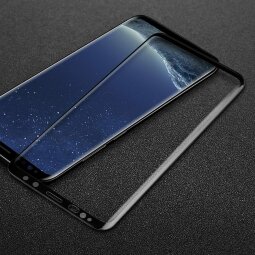 Защитное стекло 3D для Samsung Galaxy S9 (черная окантовка)