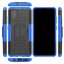 Чехол Hybrid Armor для Samsung Galaxy A51 (черный + голубой)