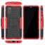 Чехол Hybrid Armor для Samsung Galaxy A41 (черный + красный)