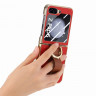 Чехол с кольцом для Samsung Galaxy Z Flip5 (красный)