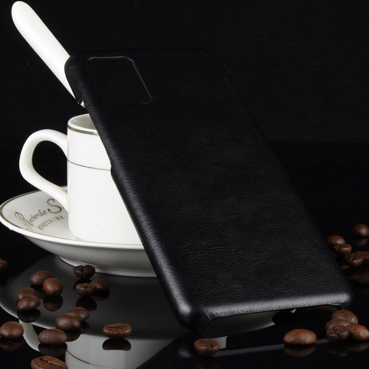 Кожаная накладка-чехол для Samsung Galaxy M51 (черный)