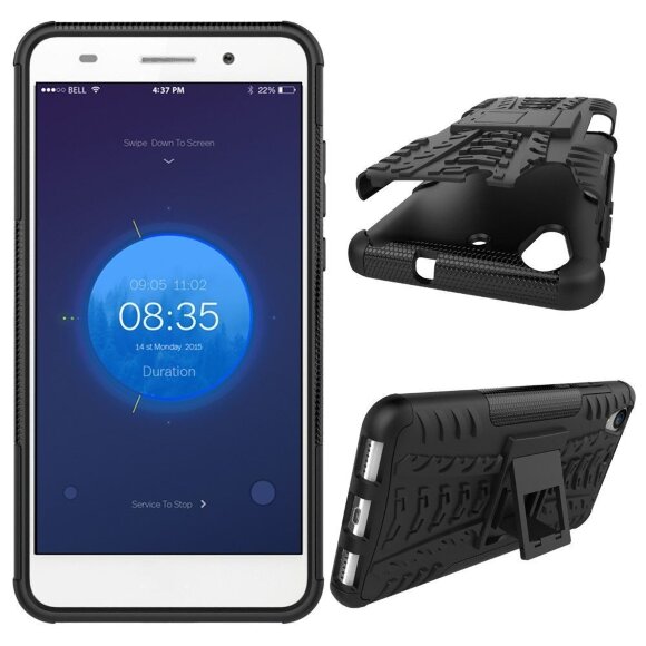 Чехол Hybrid Armor для Huawei Y6 II (черный) Чехол Hybrid Armor для Huawei Y6 II (черный)