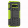 Чехол Hybrid Armor для Samsung Galaxy S10e (черный + зеленый)