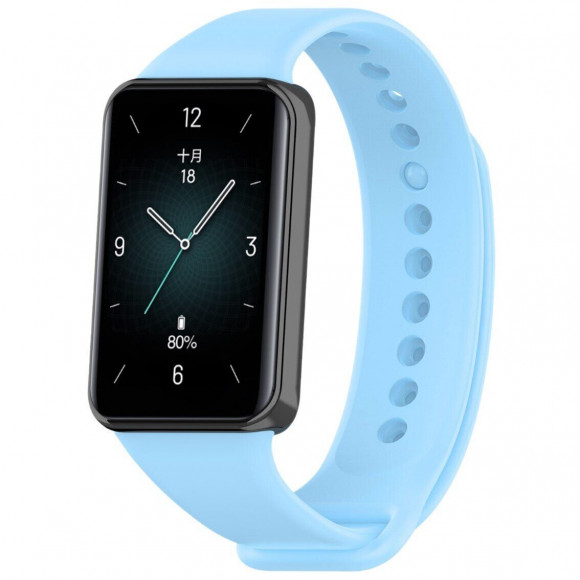 Силиконовый ремешок для Honor Band 9 (голубой) Силиконовый ремешок для Honor Band 9 (голубой)