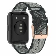 Нейлоновый ремешок с разноцветным плетением для Huawei Watch Fit 2 (серый) Нейлоновый ремешок с разноцветным плетением для Huawei Watch Fit 2 (серый)