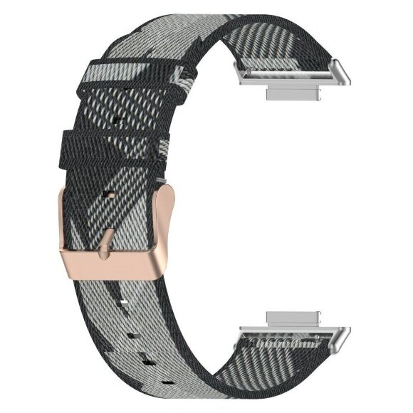 Нейлоновый ремешок с разноцветным плетением для Huawei Watch Fit 2 (серый)