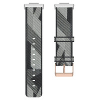Нейлоновый ремешок с разноцветным плетением для Huawei Watch Fit 2 (серый)
