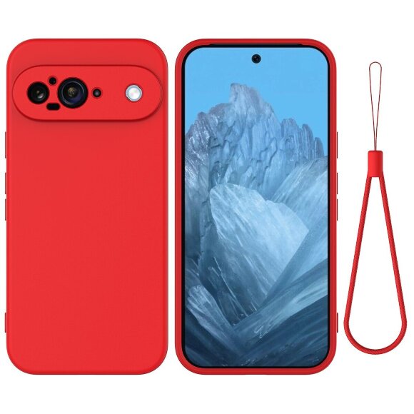 Силиконовый чехол Mobile Shell для Google Pixel 9 (красный)