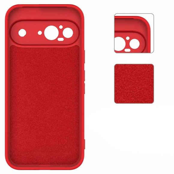 Силиконовый чехол Mobile Shell для Google Pixel 9 (красный) Силиконовый чехол Mobile Shell для Google Pixel 9 (красный)